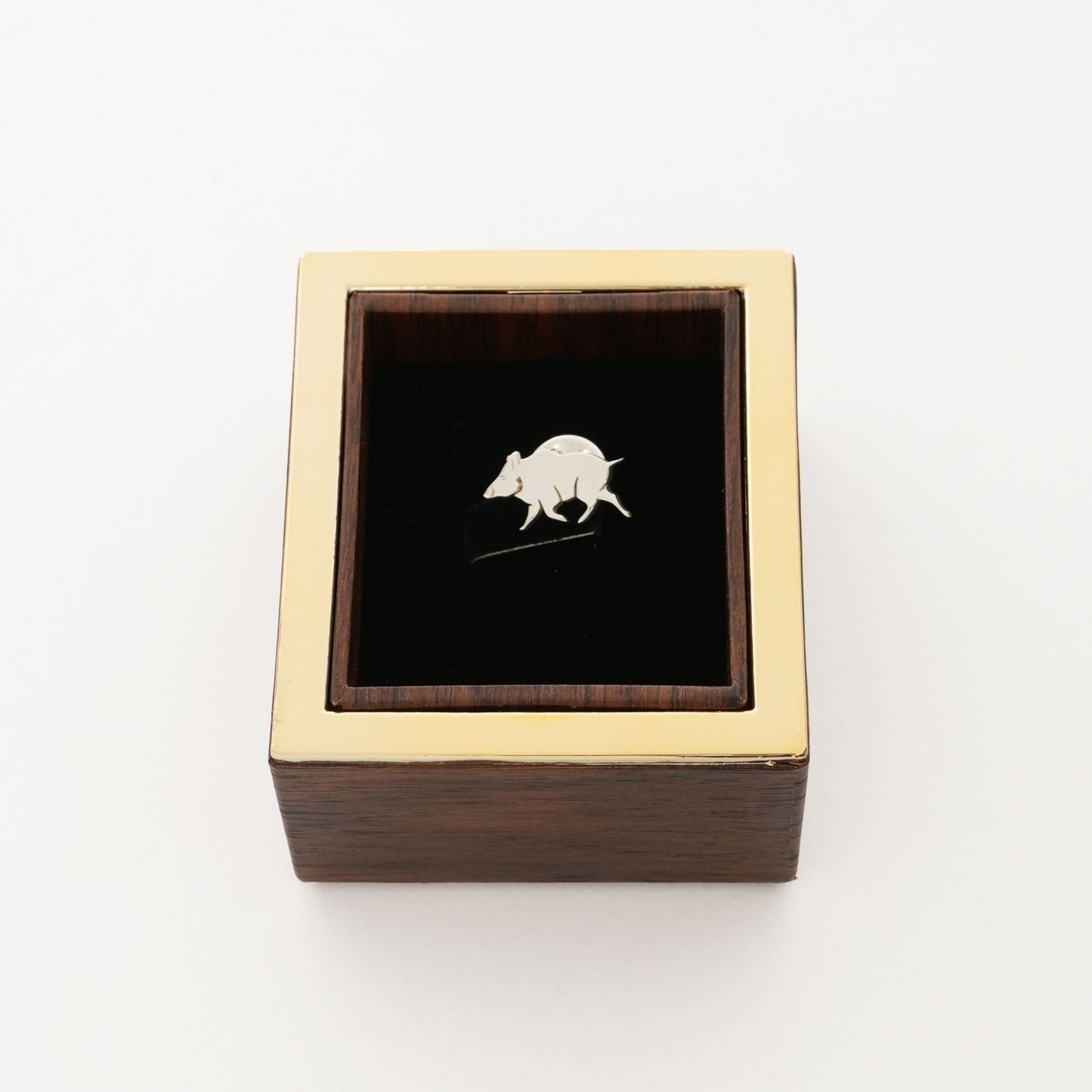 Wild Boar Gümüş Broş 01
