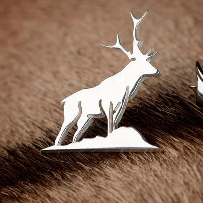 Deer Gümüş Broş 02