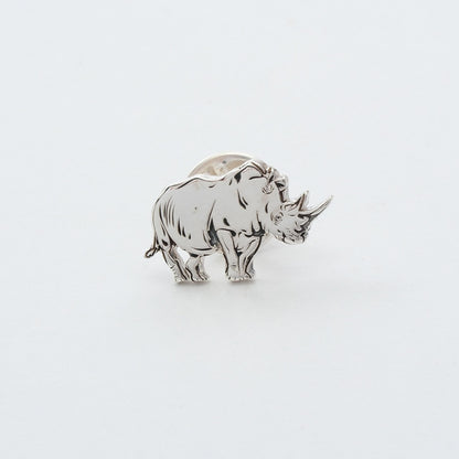 Rhino Gümüş Broş