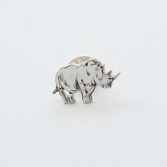 Rhino Gümüş Broş