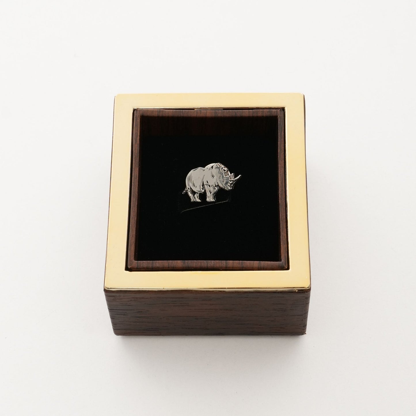 Rhino Gümüş Broş