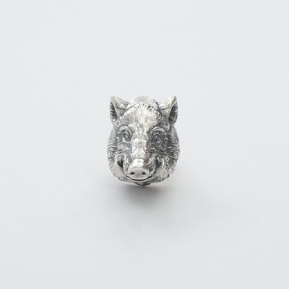 Wild Boar Gümüş Broş 02