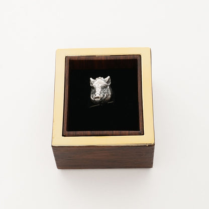 Wild Boar Gümüş Broş 02