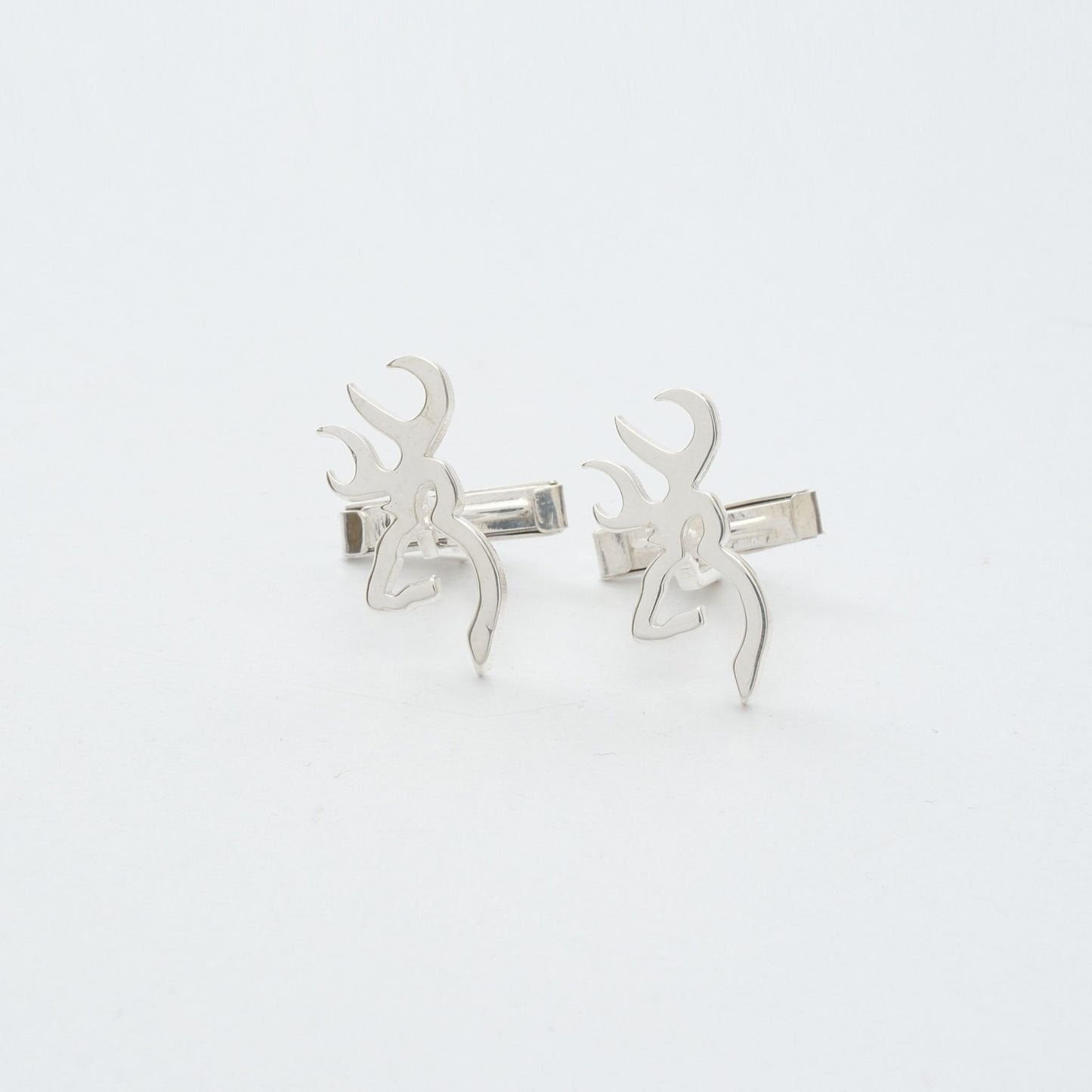 Deer Gümüş Kol Düğmesi 01