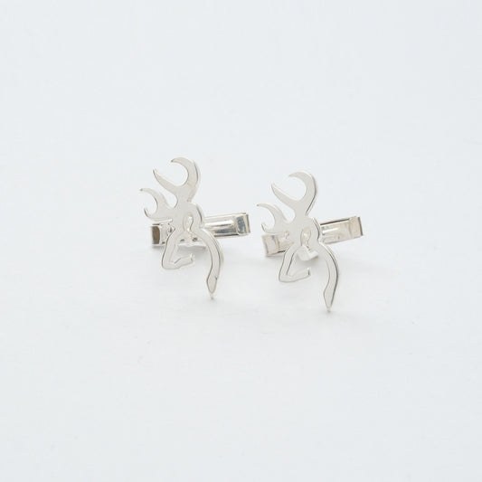 Deer Gümüş Kol Düğmesi 01