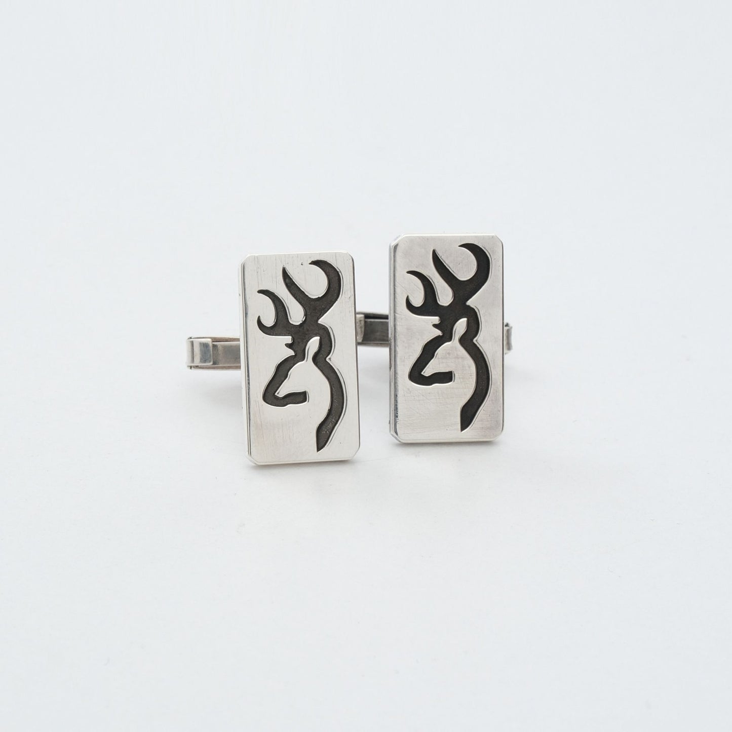 Deer Gümüş Kol Düğmesi 02