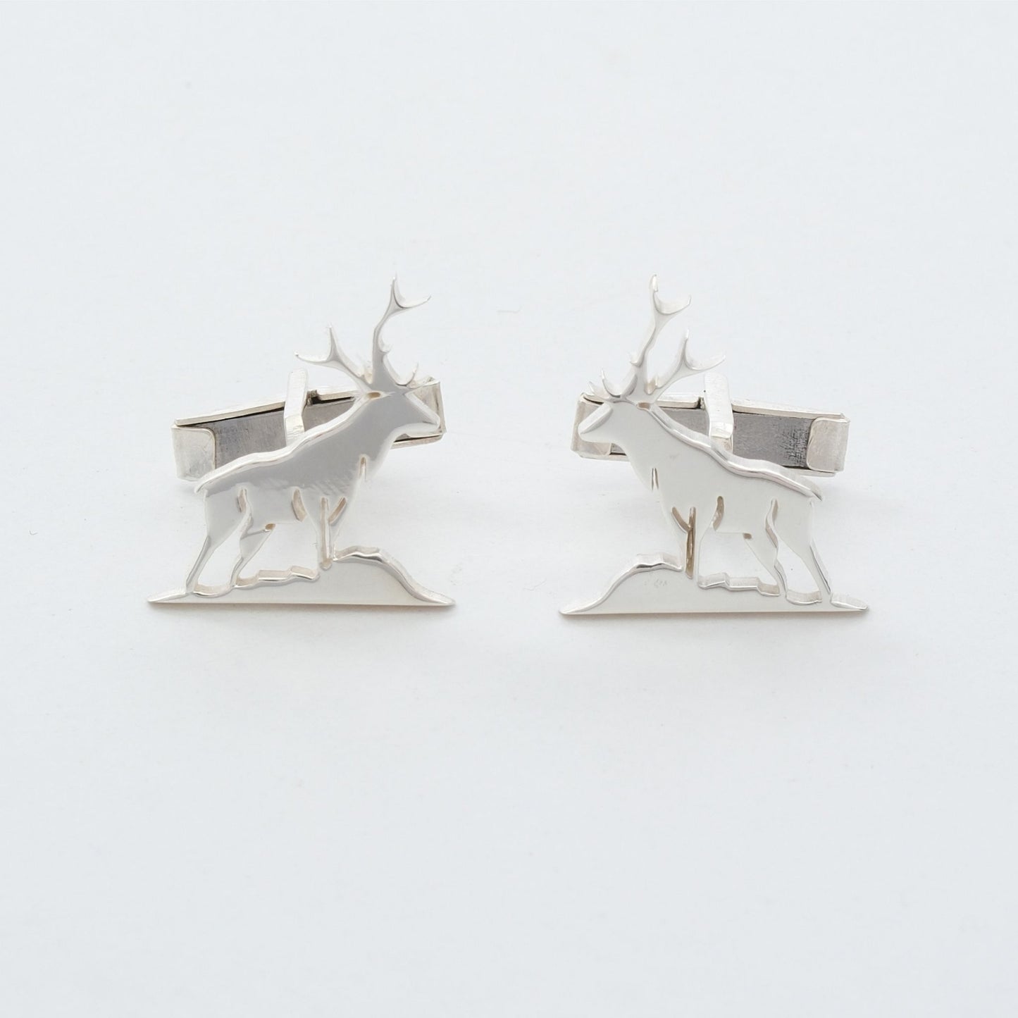 Deer Gümüş Kol Düğmesi 05