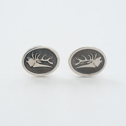 Deer Gümüş Kol Düğmesi 06