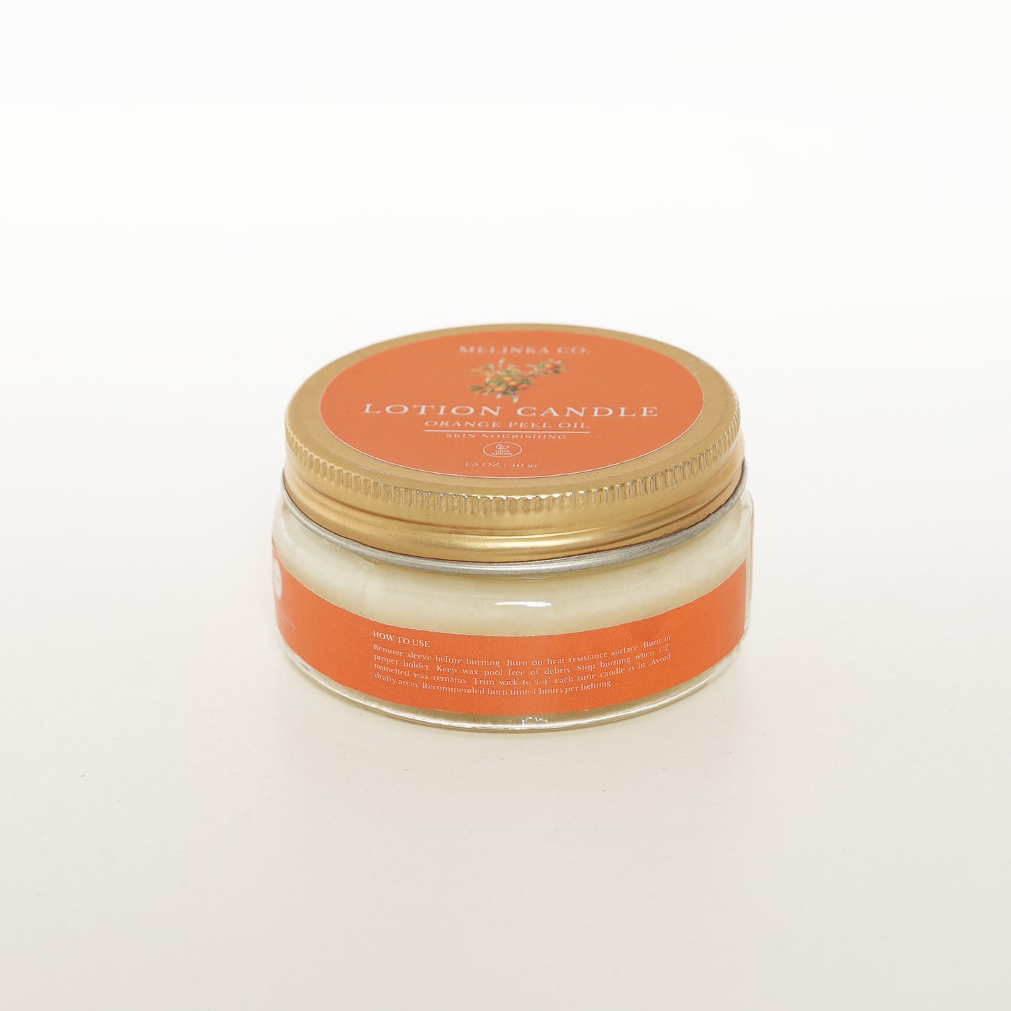 Organik Portakal Kabuğu Losyon Mum
