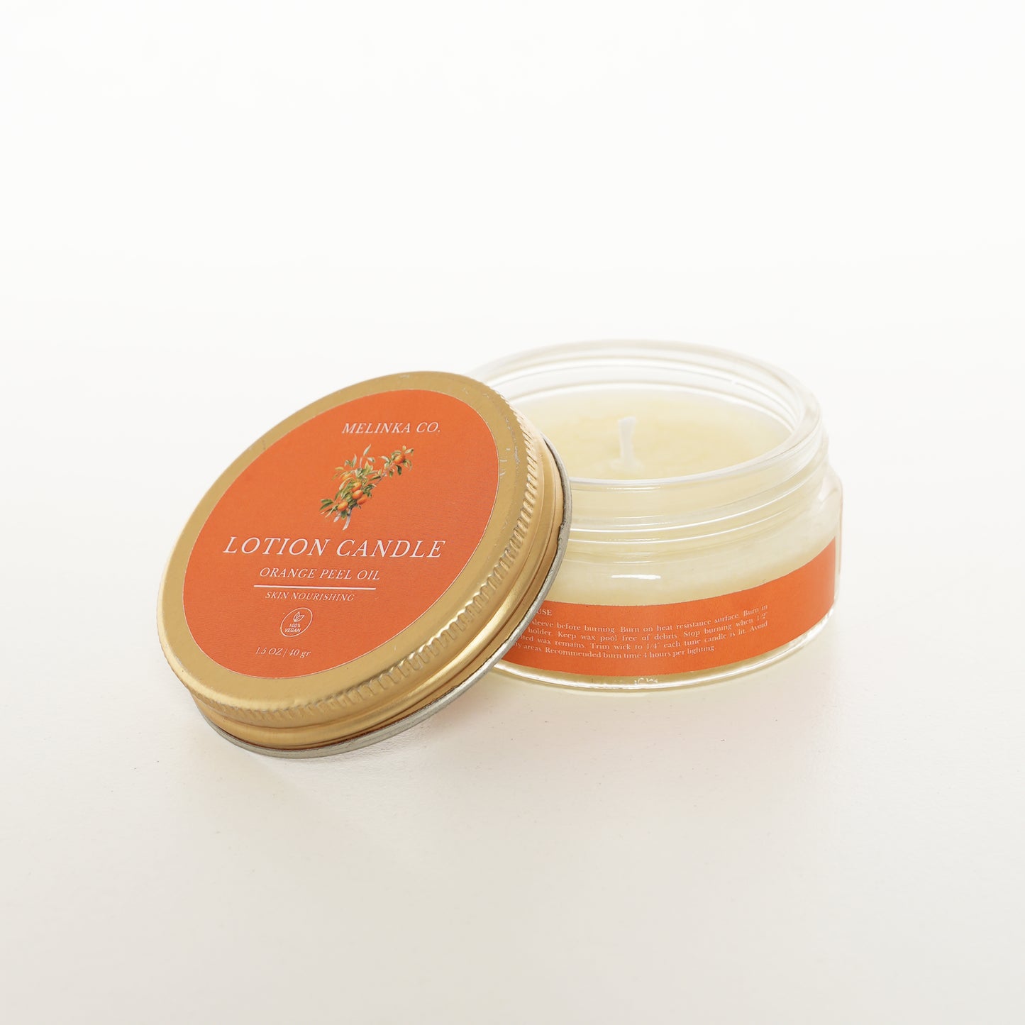 Organik Portakal Kabuğu Losyon Mum