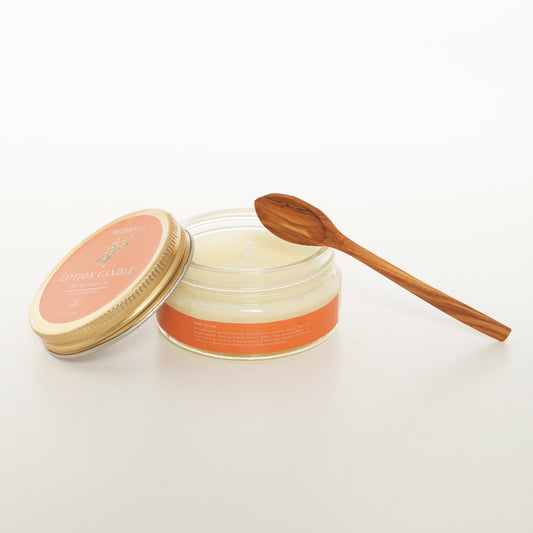 Organik Portakal Kabuğu Losyon Mum