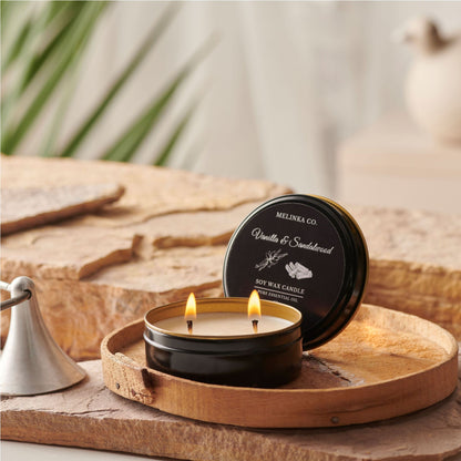 Vanilya & Sandal Ağacı Soya Mumu (85 gr)