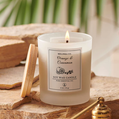 Portakal & Tarçın Soya Mumu (170 gr)